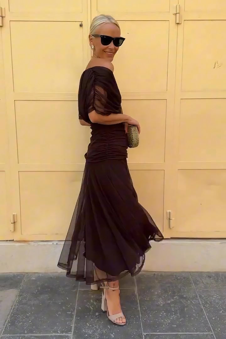 Elegant V-Neck Maxi Dress for Women - Flattering Summer Dress for Parties and Events 8