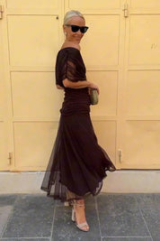 Elegant V-Neck Maxi Dress for Women - Flattering Summer Dress for Parties and Events 8