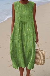 Elegant White Maxi Dress for Women - Summer Dresses with Embroidery for Effortless Style 0