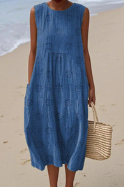 Elegant White Maxi Dress for Women - Summer Dresses with Embroidery for Effortless Style 2