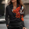 Elegant Women's Blouse with V-Neckline - Shiny Finish for Effortless Sophistication and Stylish Versatility 8