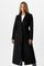 Elegant Women's Long Coat with Belt and Double-Breasted Design 7