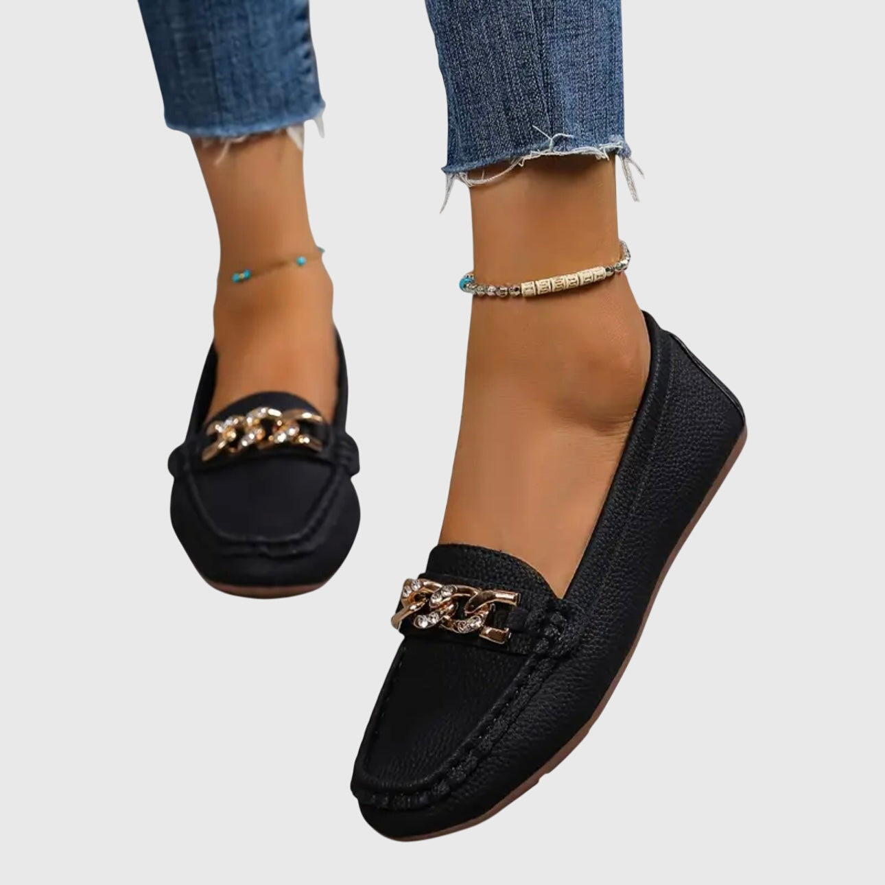 Elegant Women's Orthopedic Black Loafers for All-Day Comfort and Style 6