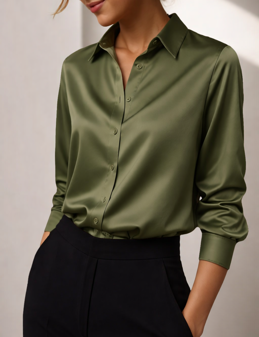 Elegant_in_olive_green_blouse.png