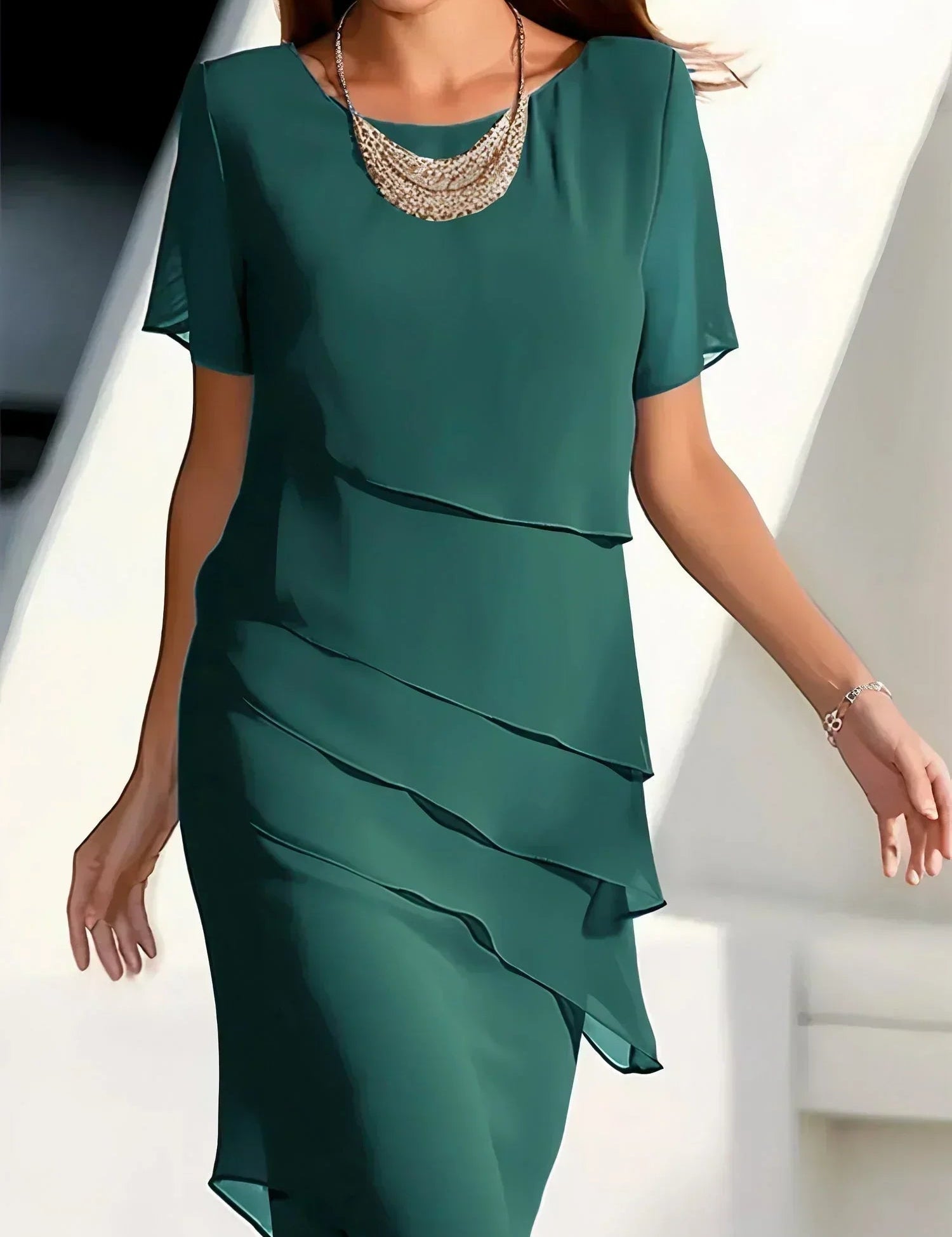 Flattering Women's Maxi Dress - Elegant Summer Dress for Formal Occasions 3