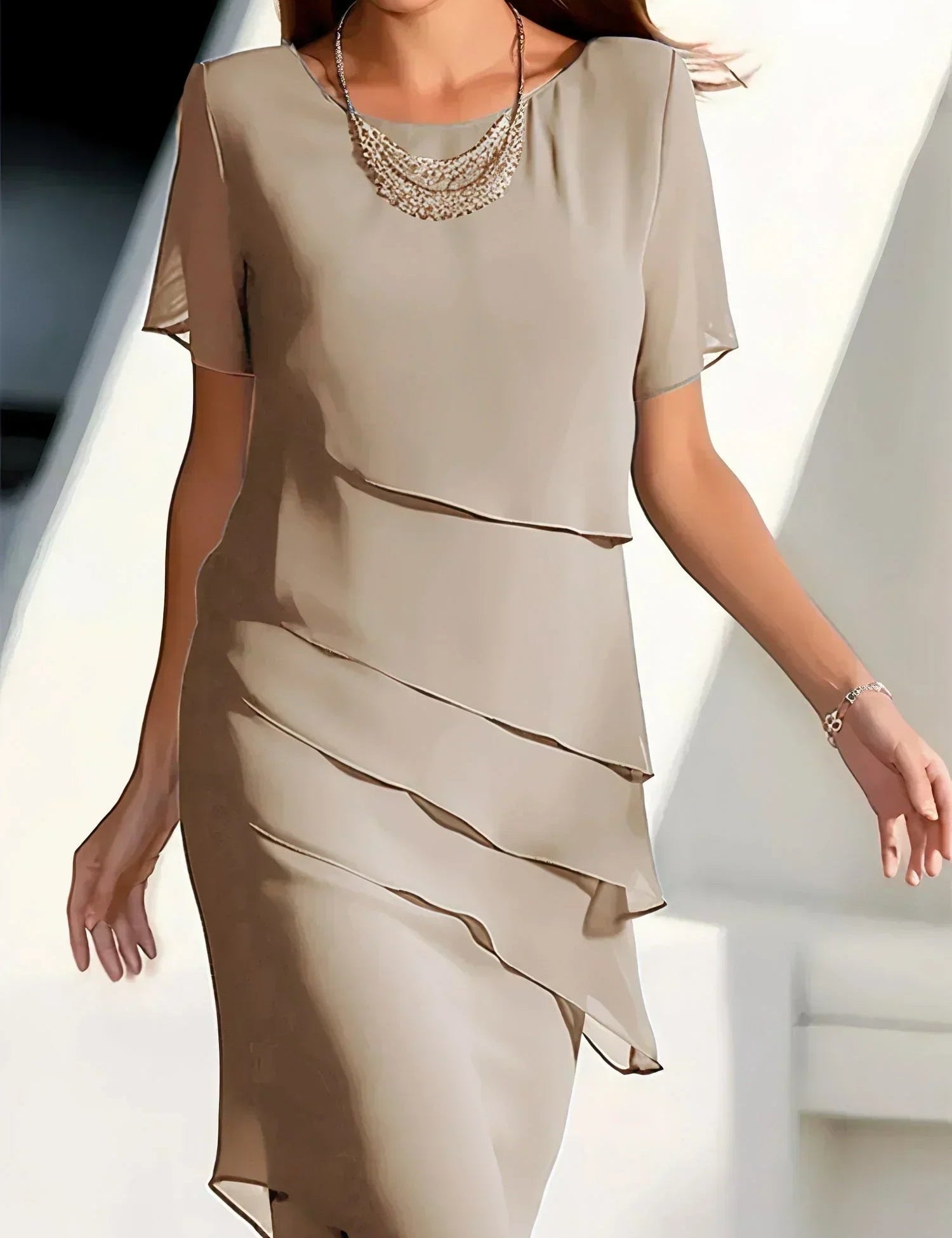 Flattering Women's Maxi Dress - Elegant Summer Dress for Formal Occasions 4