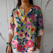 Floral Print Blouse for Women - Elegant Summer Top 4