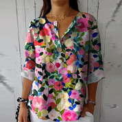 Floral Print Blouse for Women - Elegant Summer Top 5