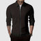 Men’s Zip-Up Sweater – Waffle Knit – Fitted Design – Long Sleeve Casual Wear-2