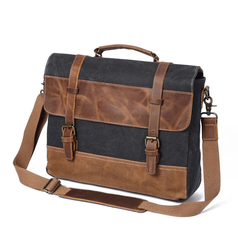 Jack | Vintage Water-Repellent Canvas Shoulder Bag Travel Bag