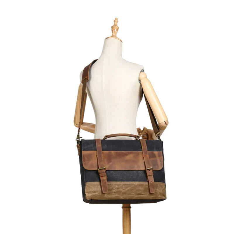 Jack | Vintage Water-Repellent Canvas Shoulder Bag Travel Bag