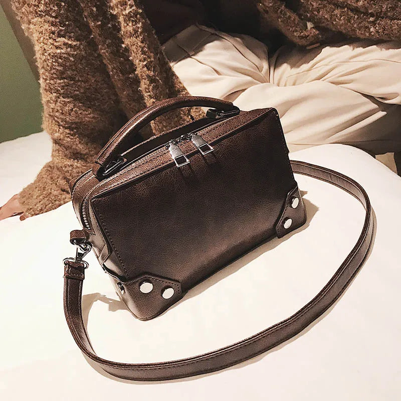 Clara | Vintage Leather Shoulder Bag