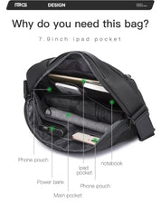 Safe and Intelligent | Anti-Theft Sling Bag with USB Charging Function