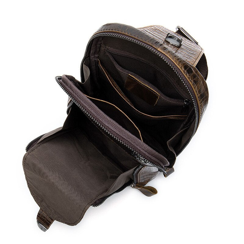 Joris | Croc-Texture Sling Pack