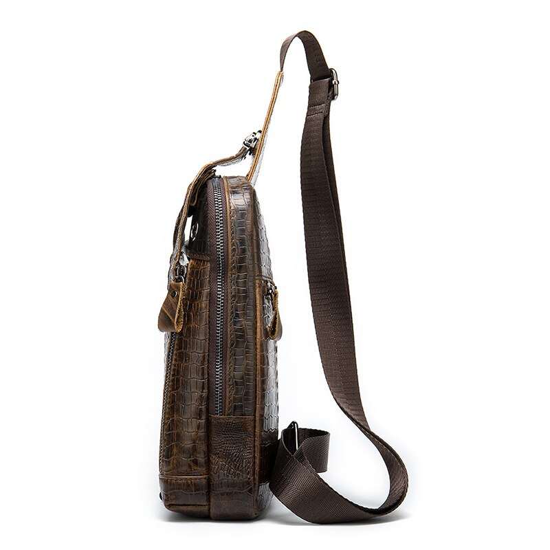 Joris | Croc-Texture Sling Pack