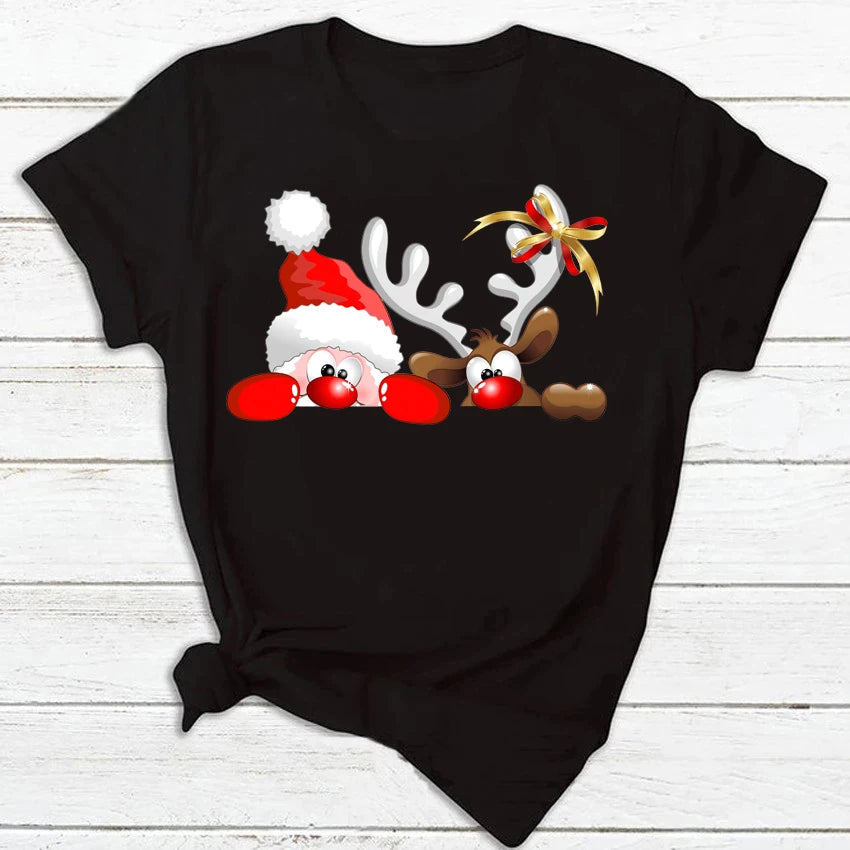 Black - Santa and Reindeer