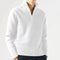 Men's Quarter-Zip Sweater - Soft Knit Fabric - High Collar - Ribbed Cuffs & Hem-1