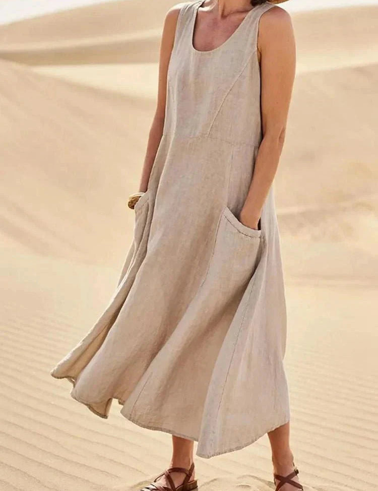 LUCY | Casual Maxi Dress with Pockets