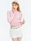 Knitted cardigan with long sleeves and embroidered top-1