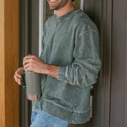 Men’s Sweatshirt – Relaxed Fit – Cotton Blend – Crew Neck – Ribbed Trim – Casual Wear-3