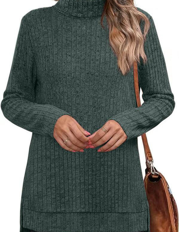 Green turtleneck - warm, stylish & versatile-2