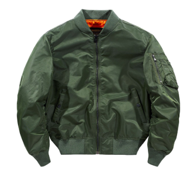 Men's classic bomber jacket | zipper-4