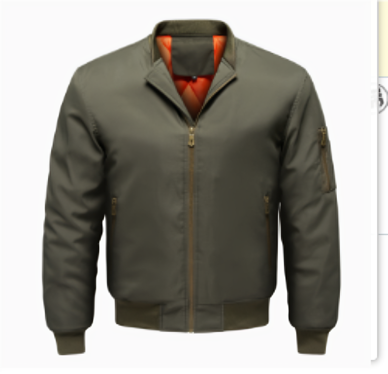 Men's windproof bomber jacket | Zipper-6