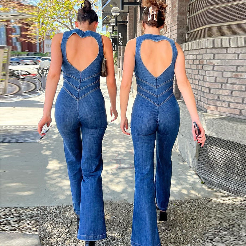 Roxanne Denim Delight | Stylish Jumpsuit