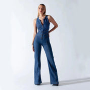 Roxanne Denim Delight | Stylish Jumpsuit