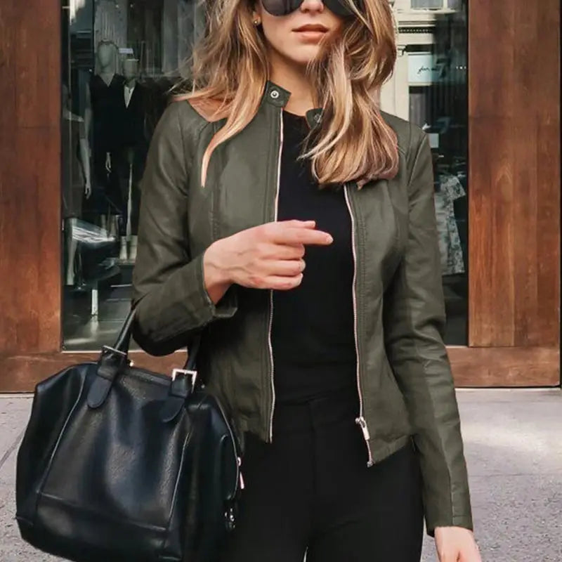 Harriet | Chic Zip-Up Moto Jacket