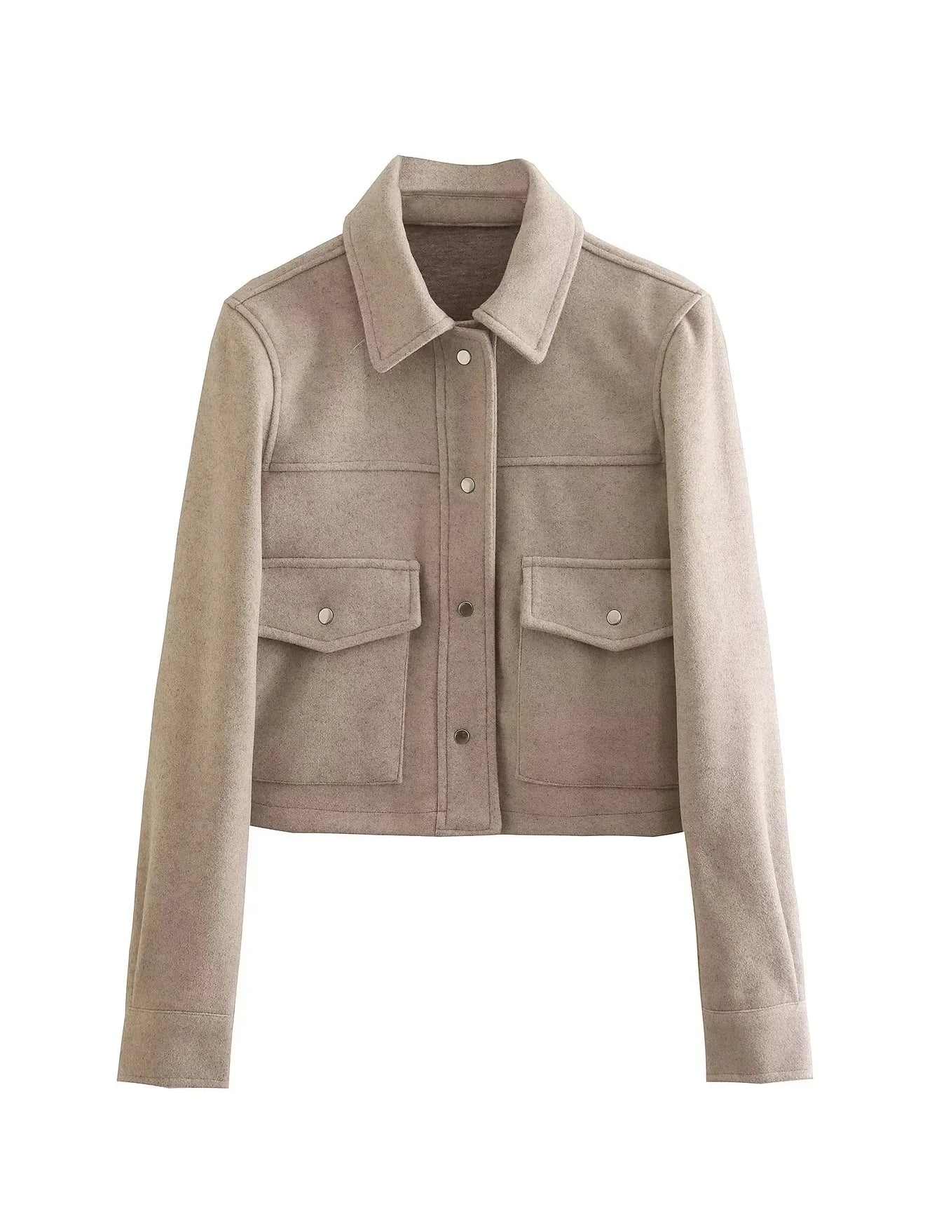 FIONA | Short Jacket with Front Pockets Style