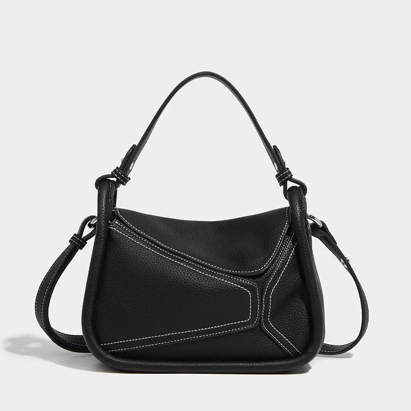 Amara | Geometric PU Leather Crossbody Sling Handbag