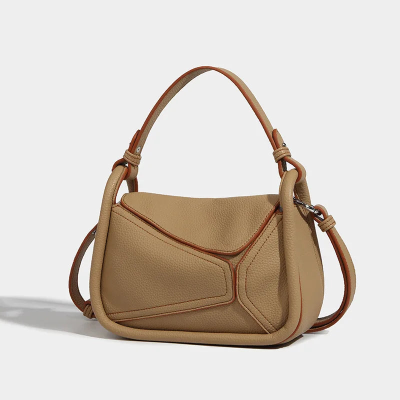 Amara | Geometric PU Leather Crossbody Sling Handbag