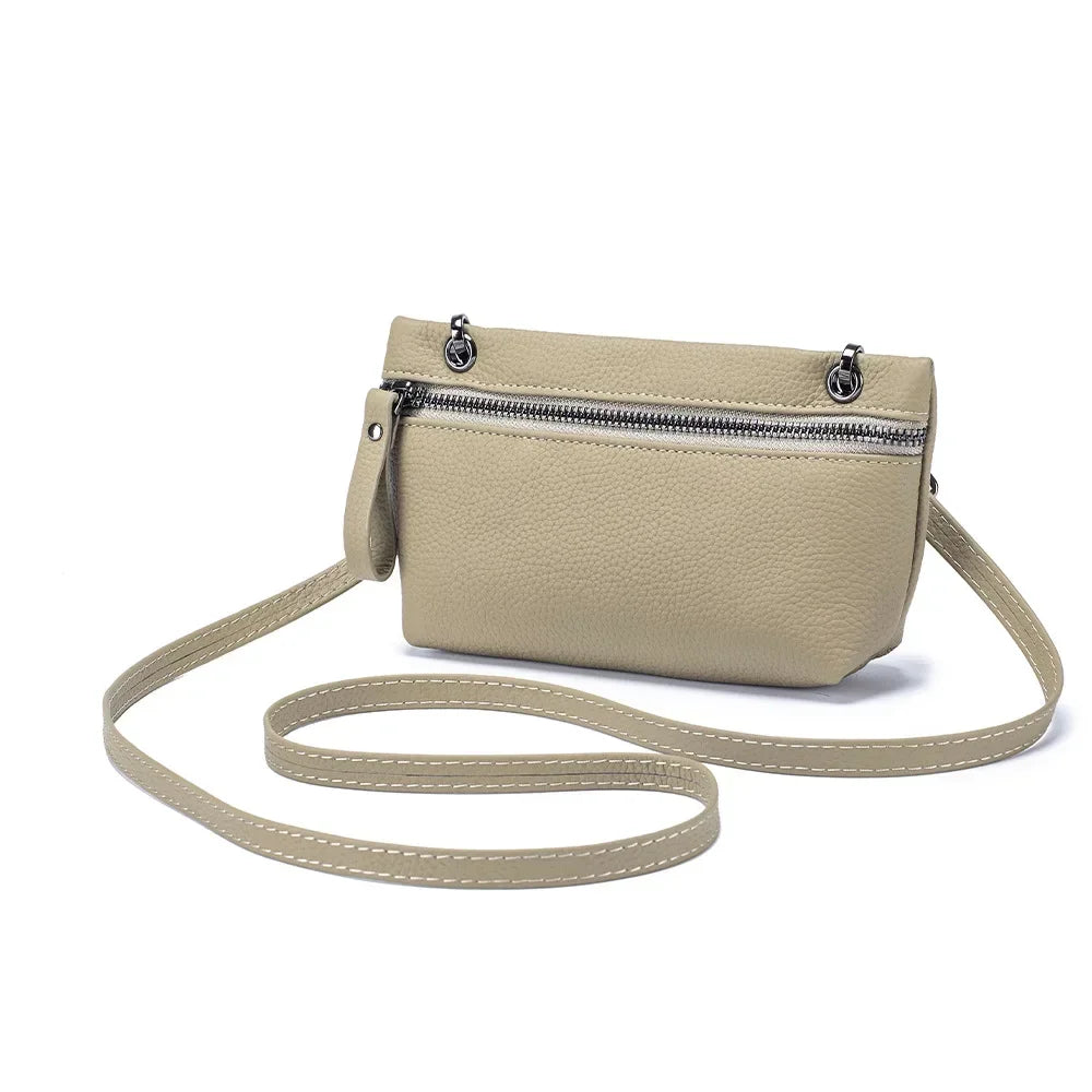 Elena | Small Compact Shoulder Bag Made of Faux Leather