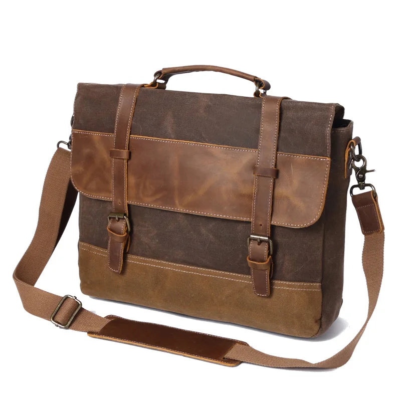 Jack | Vintage Water-Repellent Canvas Shoulder Bag Travel Bag