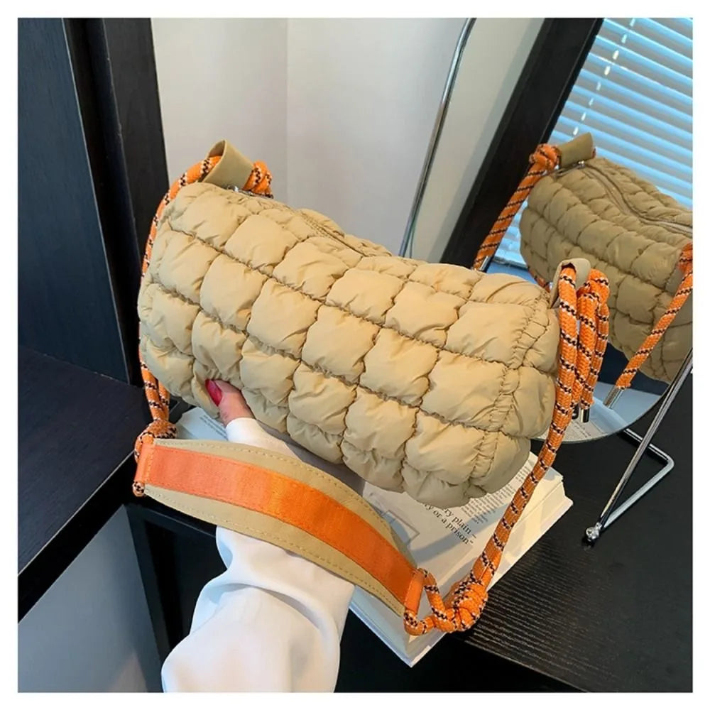 Eva | Quilted Waterproof Nylon Crossbody Travel Shoulder Bag