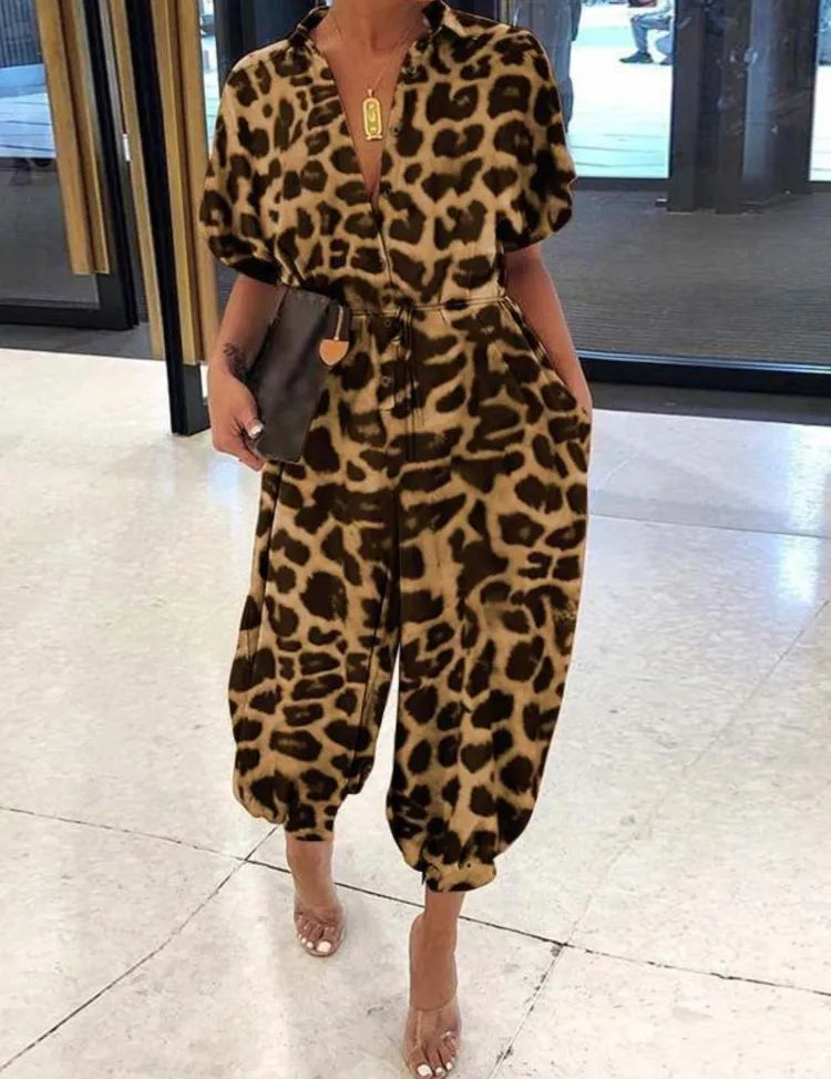 OLIVIA | Overall V-Neck Jumpsuit