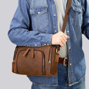 Kai | Men's Vintage Leather Crossbody Sling Travel Bag