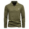 Men’s Long Sleeve Polo Shirt - Half Zip - Smart Casual - Structured Collar-1