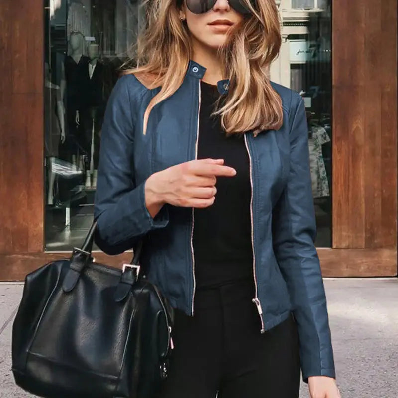 Harriet | Chic Zip-Up Moto Jacket