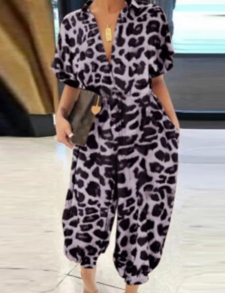 OLIVIA | Overall V-Neck Jumpsuit