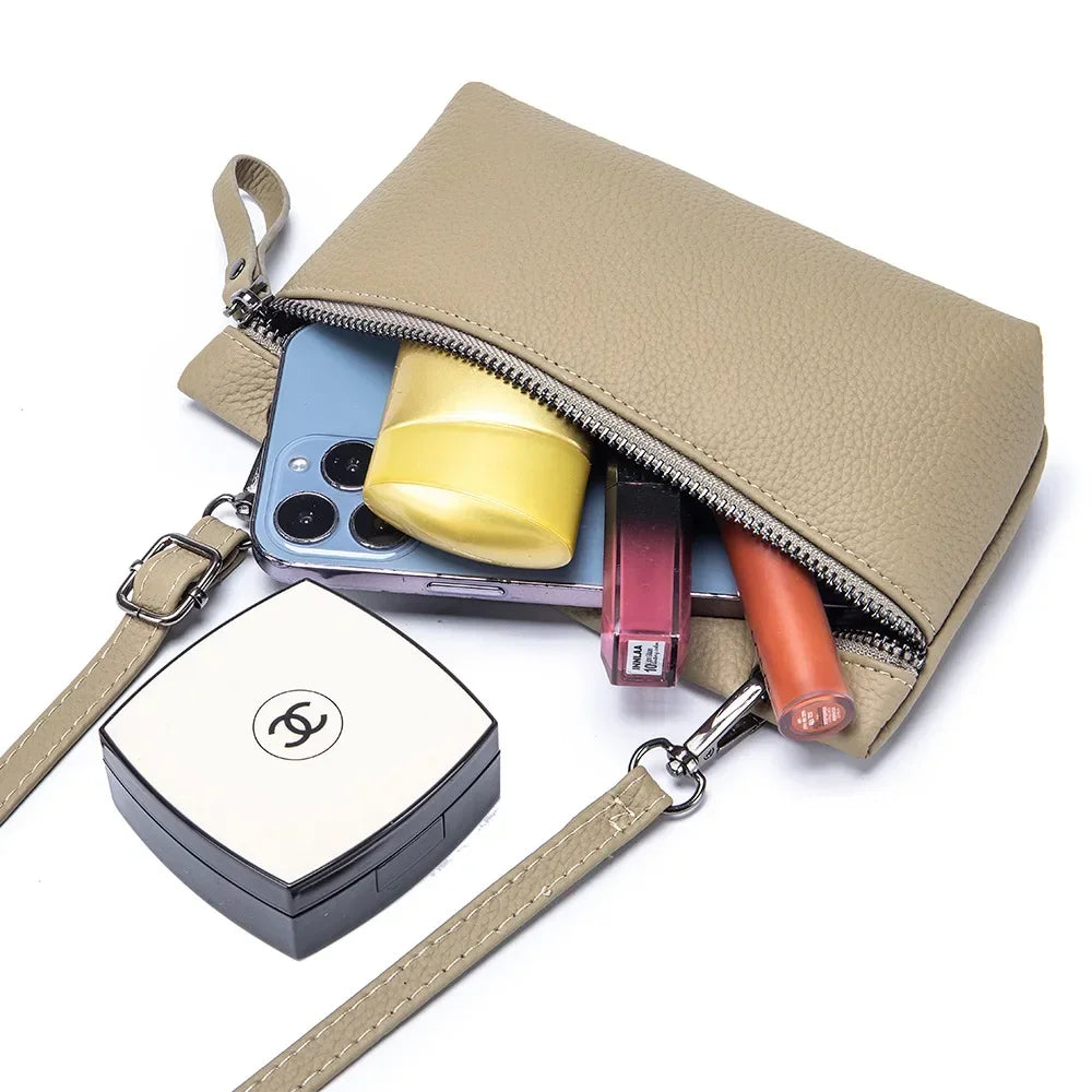 Elena | Small Compact Shoulder Bag Made of Faux Leather