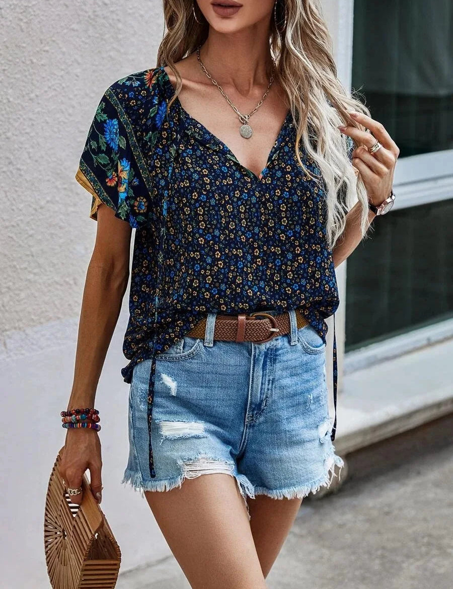 Kataleya | Versatile Short Sleeve Blouse