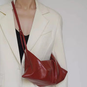 Luna | Women's Small Pleated Leather Crossbody Bag