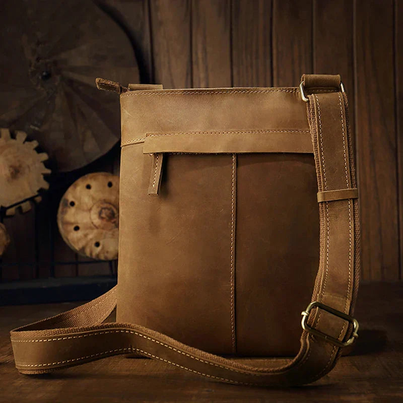 Jasper | Vintage Leather Crossbody Sling Travel Bag