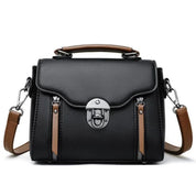 Lotte | Retro Leather Handbag with Buckle for Women