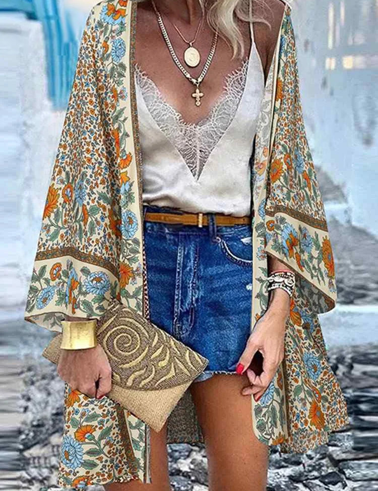 Laney | Lightweight Floral Summer Cardigan