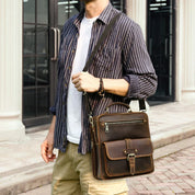 Lucas | Leather Crossbody Messenger Bag