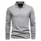 Men’s Long Sleeve Polo Shirt - Half Zip - Smart Casual - Structured Collar-2