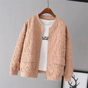 FLORENCE | Solid Color Ladies Baseball Jacket